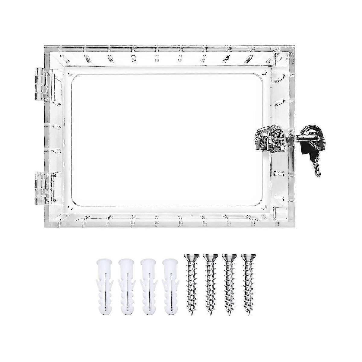 Universal Thermostat Lock Box With Key,clear Thermostat Guard For Thermostat On Wall.5 Inch Hx4.72