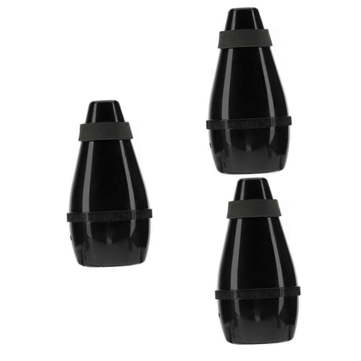 3pcs Lightweight Plastic Trumpet Practice Mute Trumpet Mute Straight Beginner Accessory