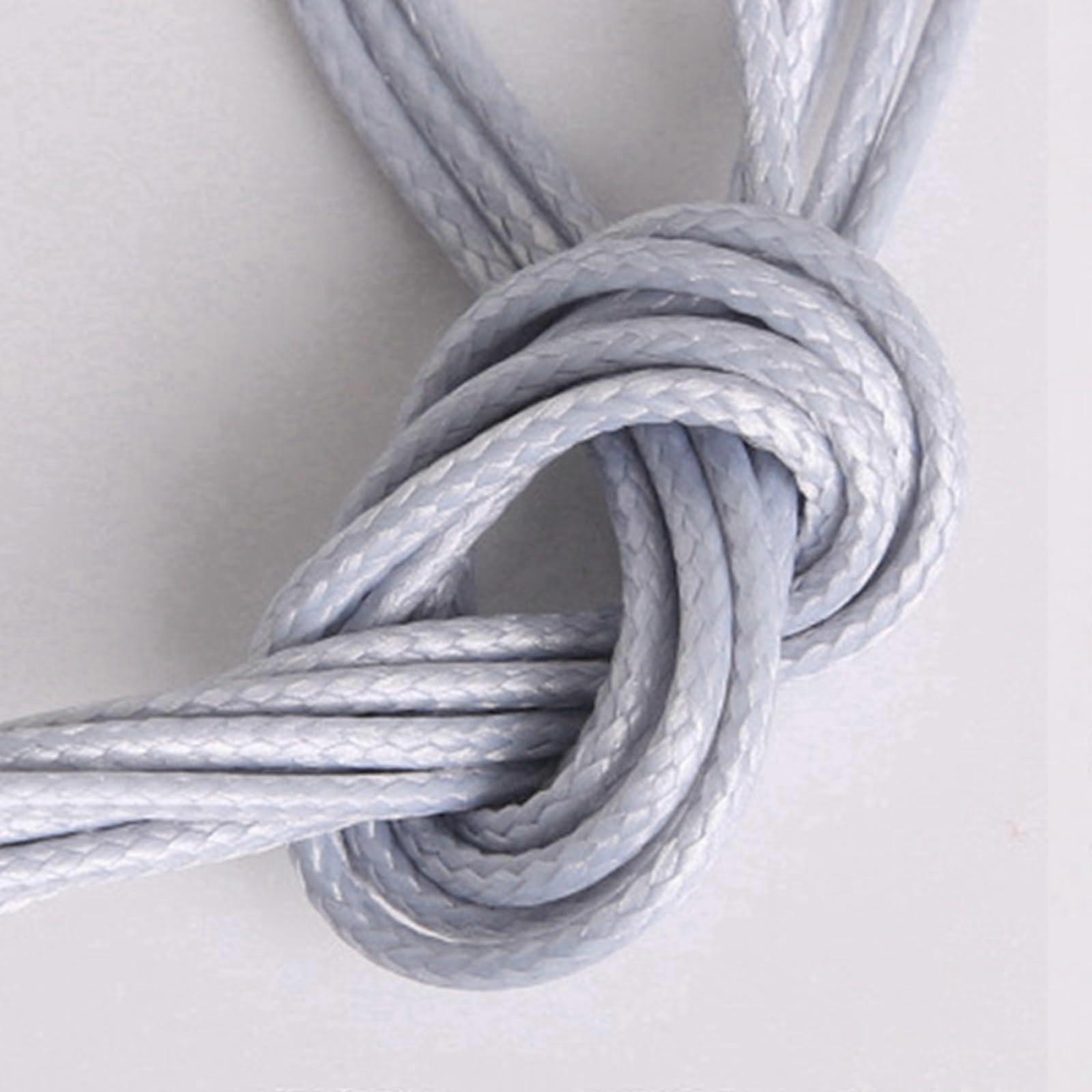 2mm Round Leather Cord for Jewelry 32 Making, Yards Faux Leather Lace (Gray)