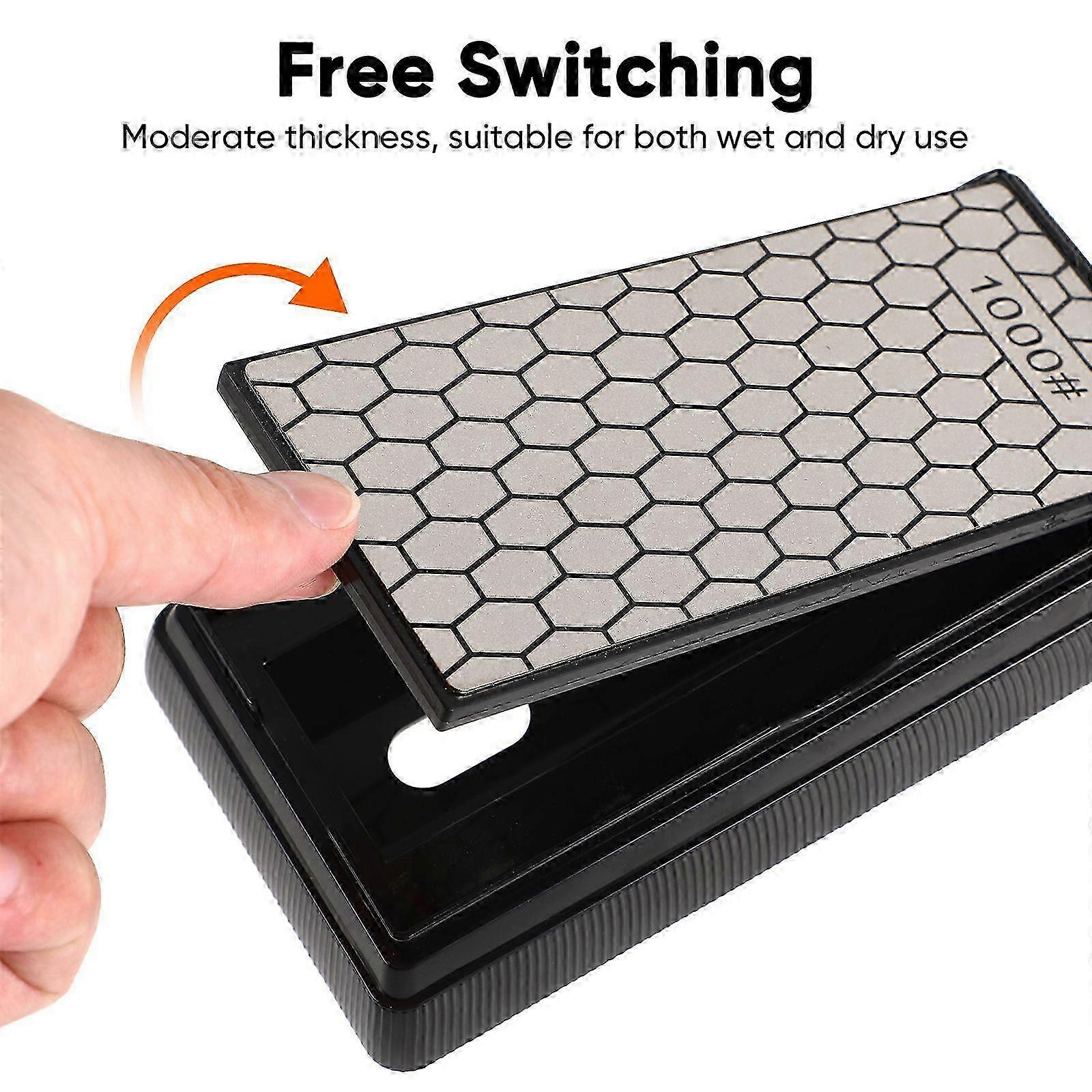 Double Sided Diamond Sharpener Kitchen Tool 400/1000