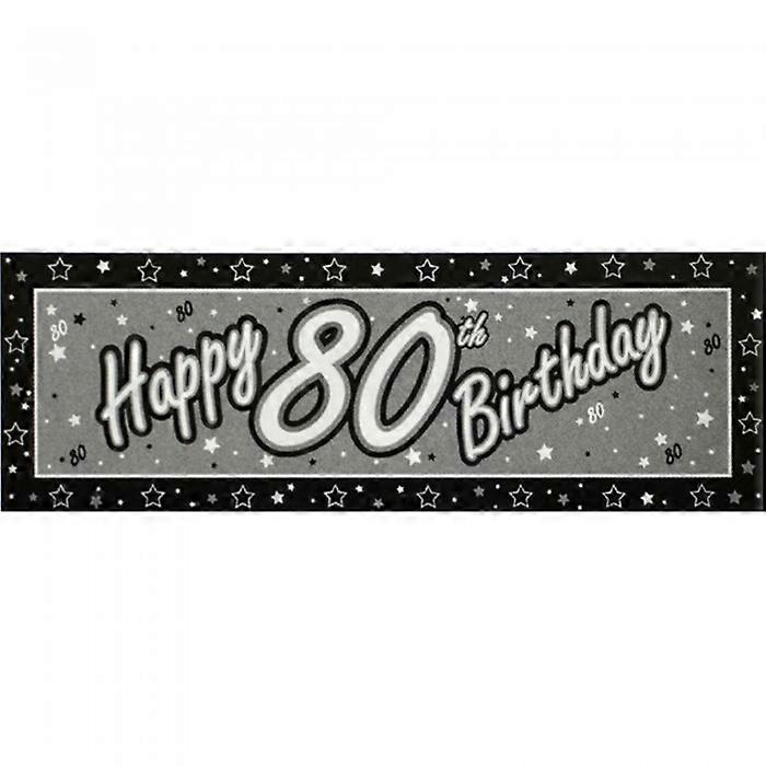 Bannière géante « Joyeux 80e anniversaire » de Creative Party