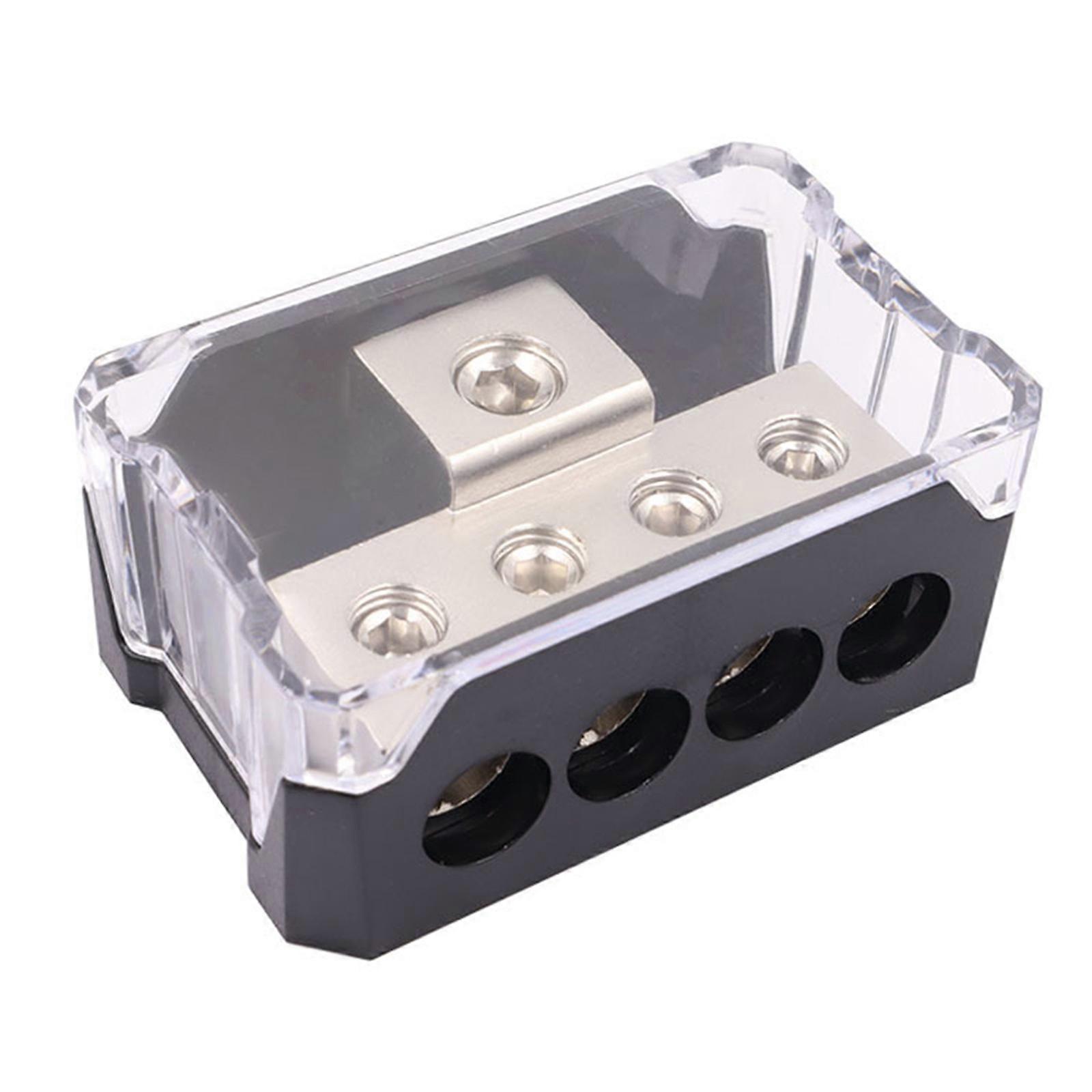 Gauge Input Output Power Ground Distribution Connecting Block for Auto Car Audio Splitter High Conductive Heat Resistant
