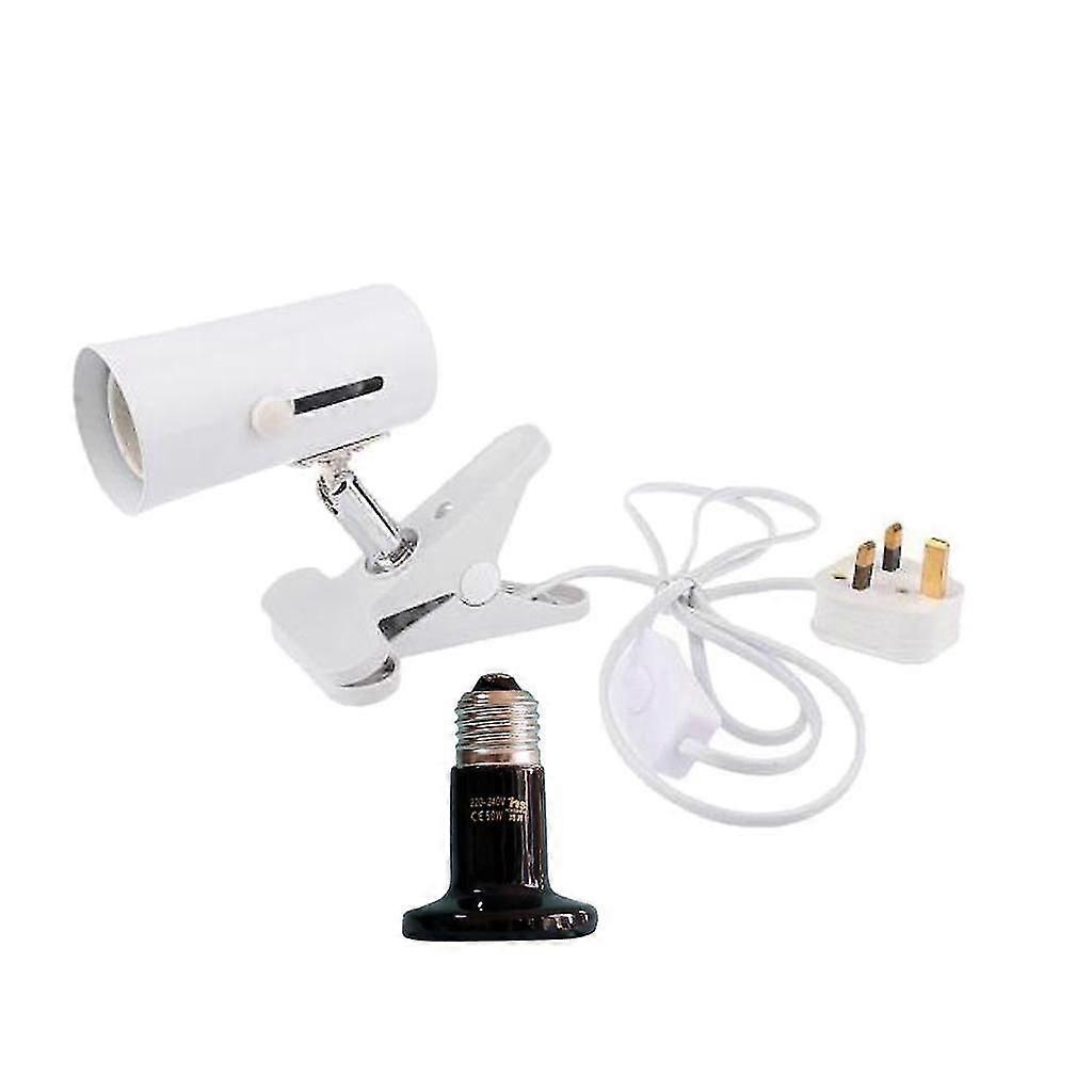 E27 Reptil Keramik Infrarot Wärmelampe Lampe mit Fassung 25W Schwarz #3