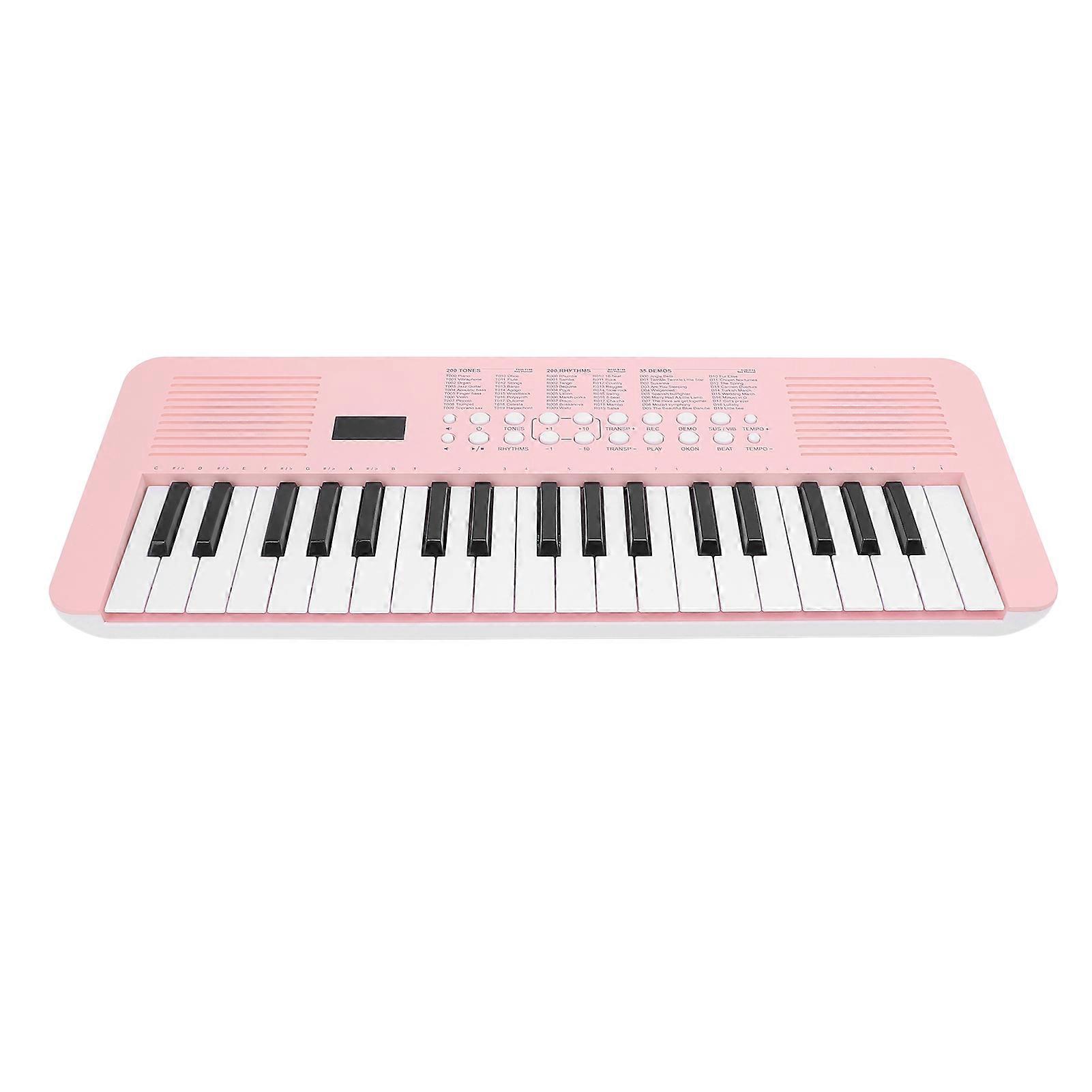 37 Key Electronic Keyboard 200 Tones 200 Rhythms 35 Demos Multi Functional Digital Piano Keyboard Instrument with Mic Roseate 