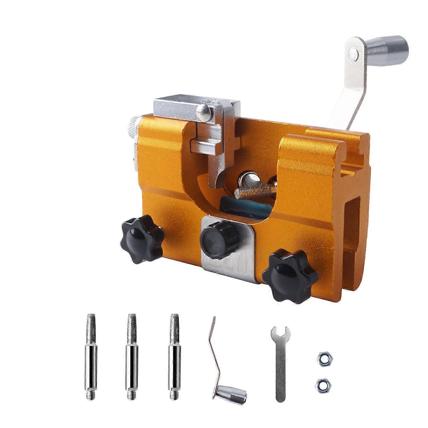 Chainsaw sharpener professional guide rails grinding tool chains sharpening
