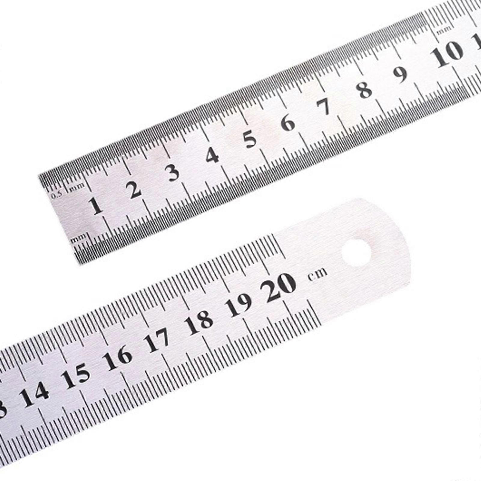 İnç ve Santimetre Ölçekli Paslanmaz Çelik Cetvel, Matematiksel Ölçme Cetveli, Geometri Çizim Aleti, Teknik Çizim İçin
