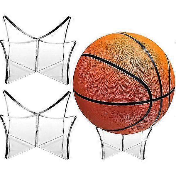 Transparent 3-Ball Racks Suitable for Various Brands - Ideal for Organizing Your Sports Equipment