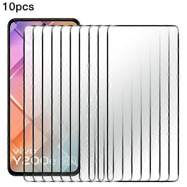 RURIHAI 10Pcsはvivo Y200e 5G 0.26mmフィルム超透明高アルミニウムシリコンガラススクリーンプロテクターと互換性があります