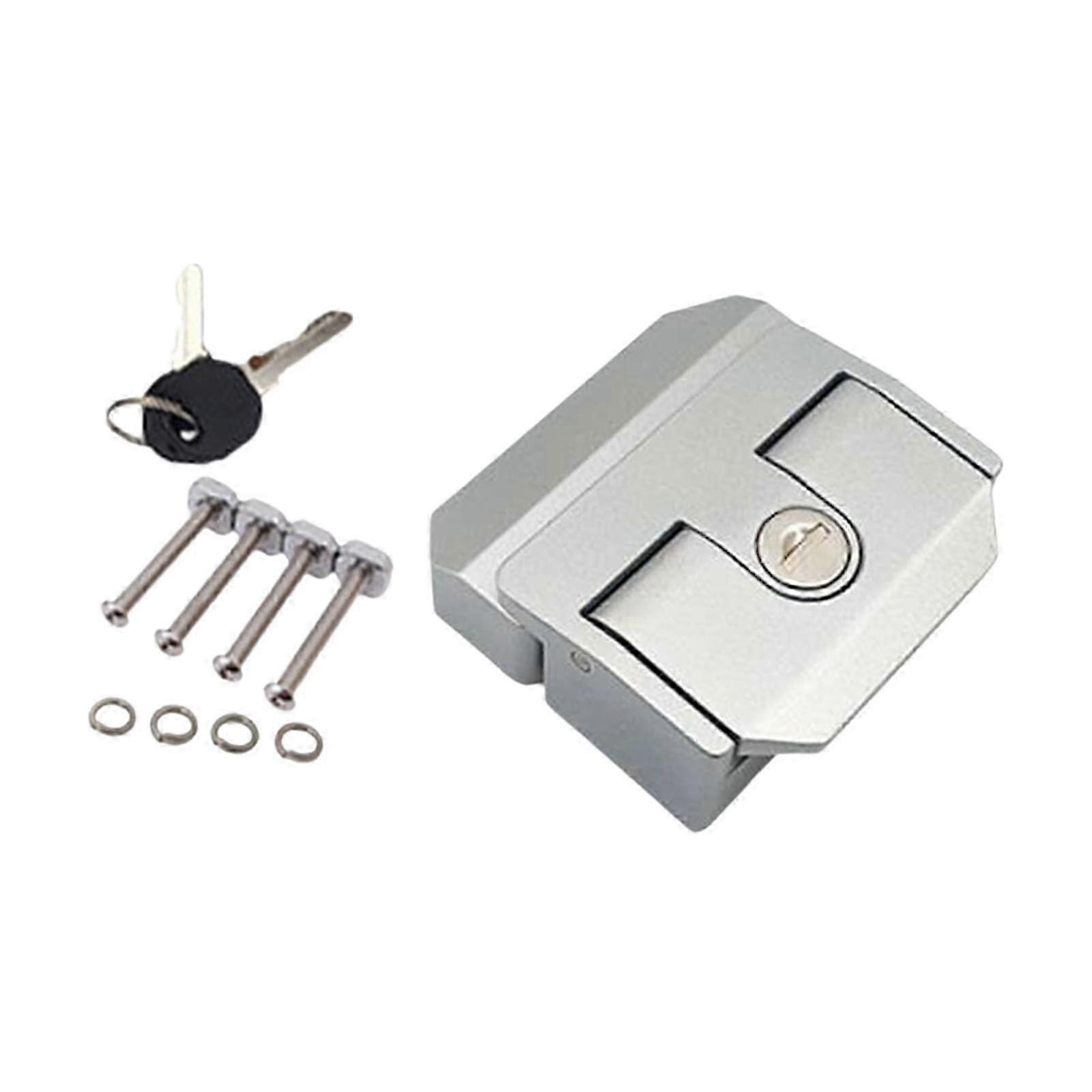 Toolbox Lock with M5*40 Screws for Cabinet Lock Suitable for RV Trailer Door Interior Silver
