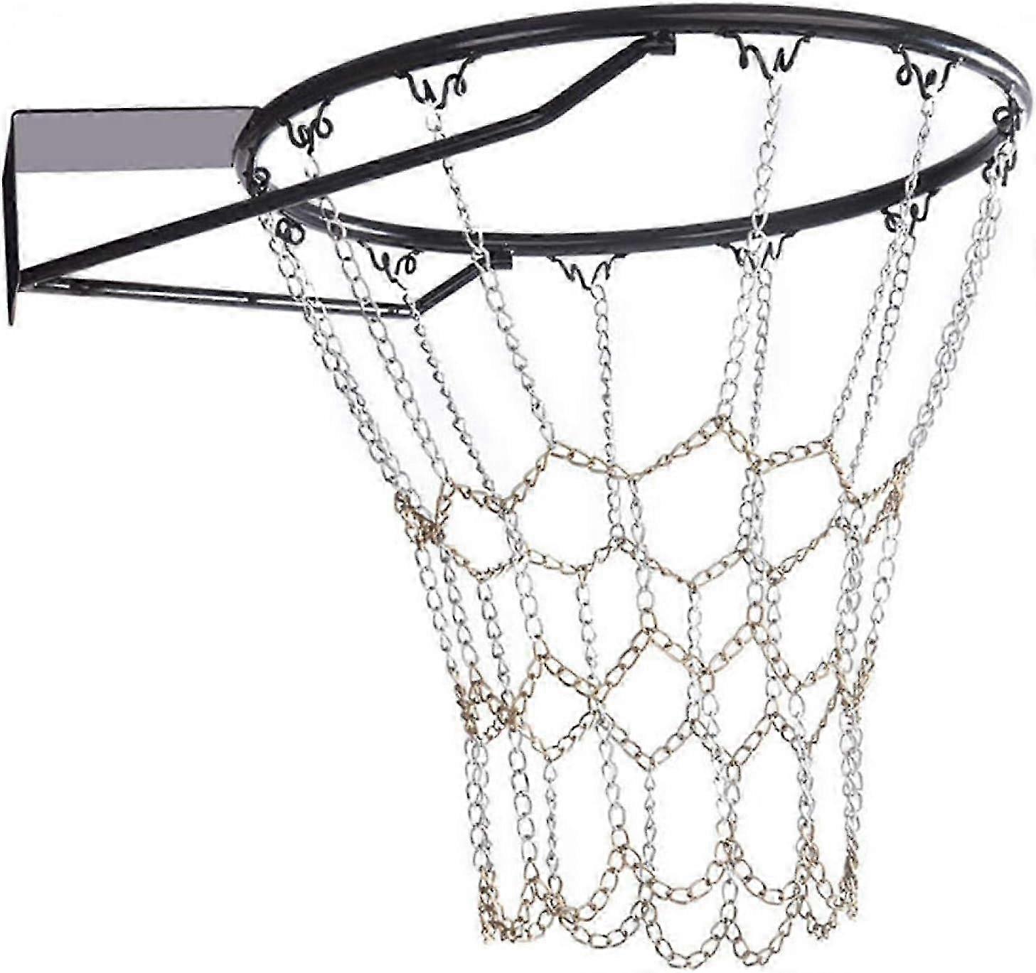 2025 New Basketball Net Replacement Heavy Duty Galvanized Steel Chain Basketball Net, Suitable for Indoor Use and Built to Last