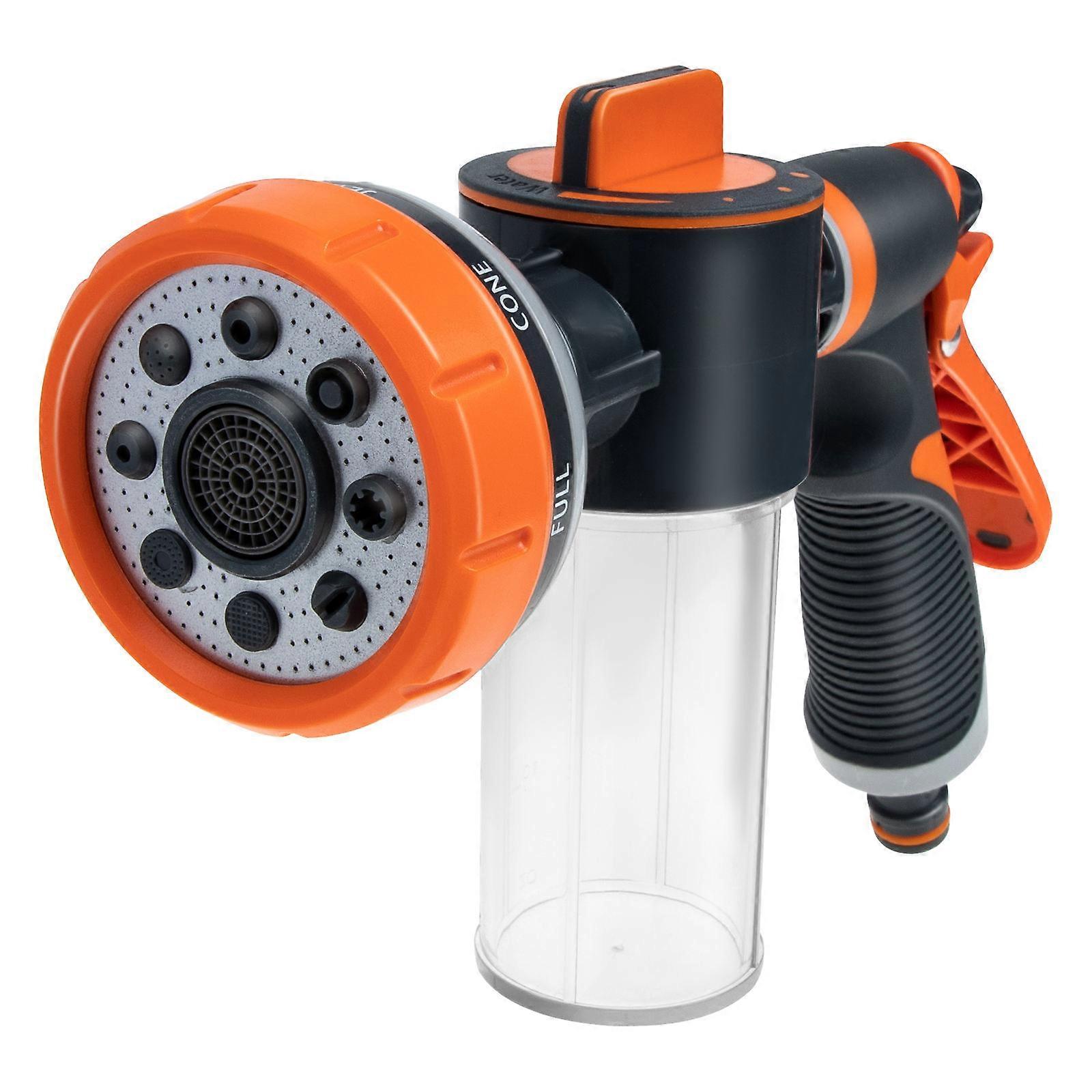 Manual Garden Watering Sprayer with Flow and Soap Control – Versatile Hose Nozzle for Irrigation, Car Wash, Floor Cleaning, and Pet Care