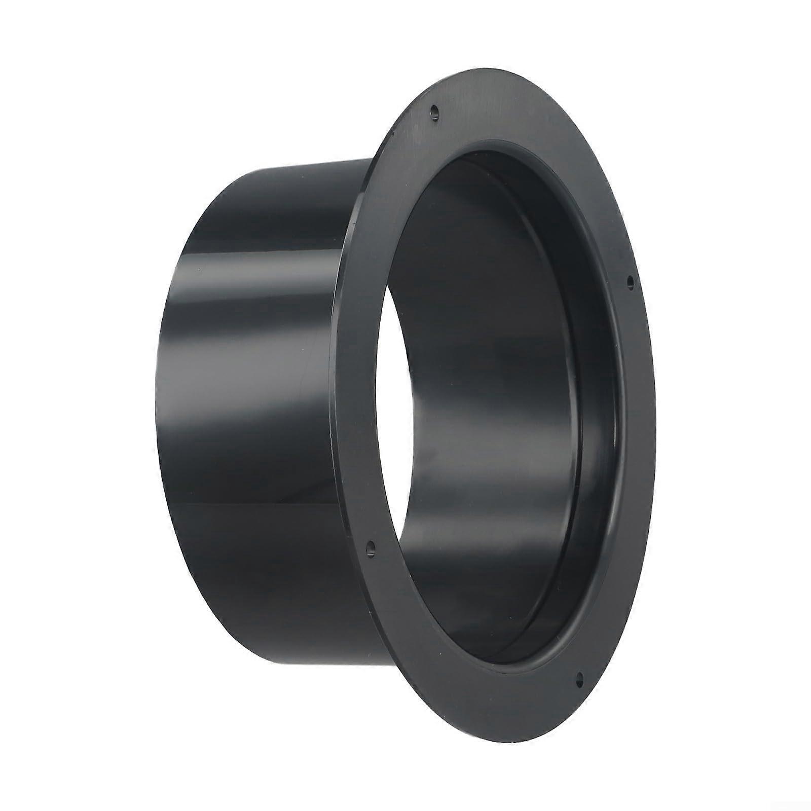 Reliable ABS wall flange connector, essential component for air duct applications (125 mm)
