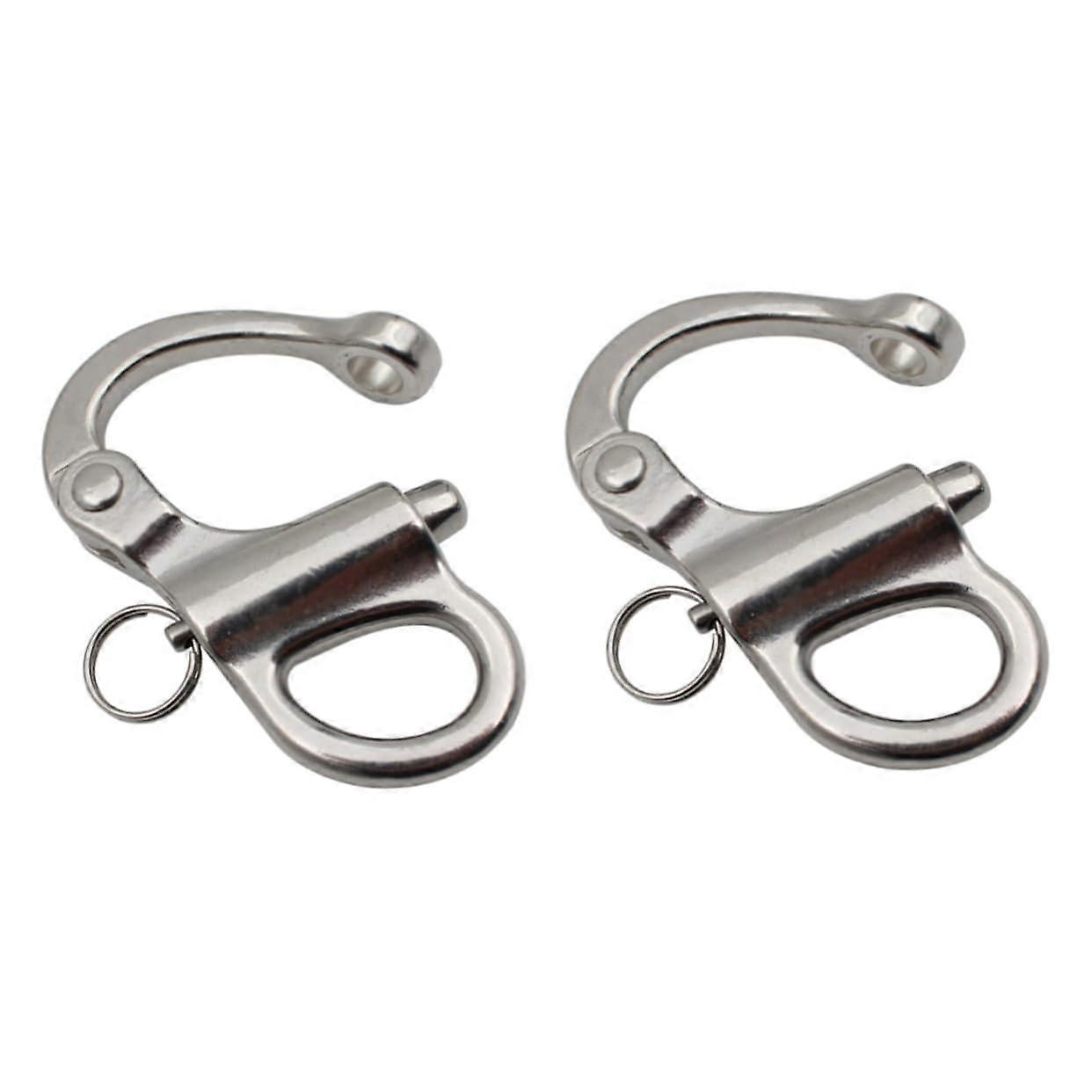 Chain Shackle INOXLM 2-Inch Quick Release Eye Snap Shackle for Boat Rigging, Bumper Restraints, and Accessories