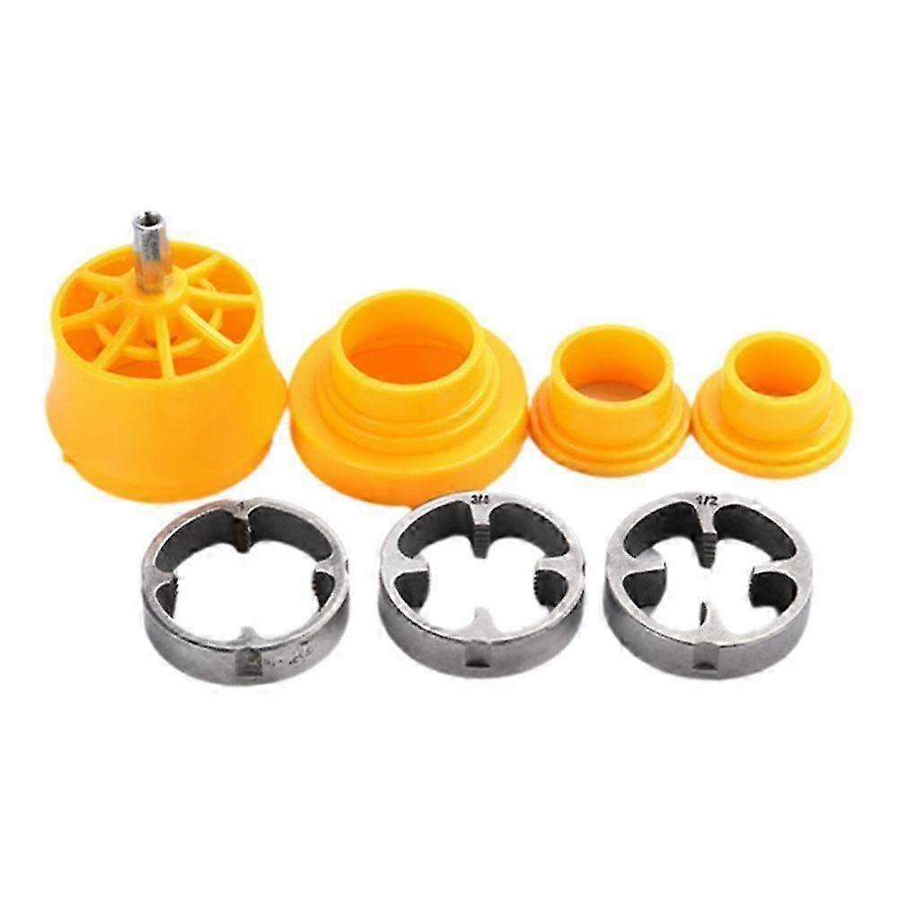 6pcs Thread Maker Tools Kit Plastic Pipe Thread Die Kit Plumbing Thread Tools