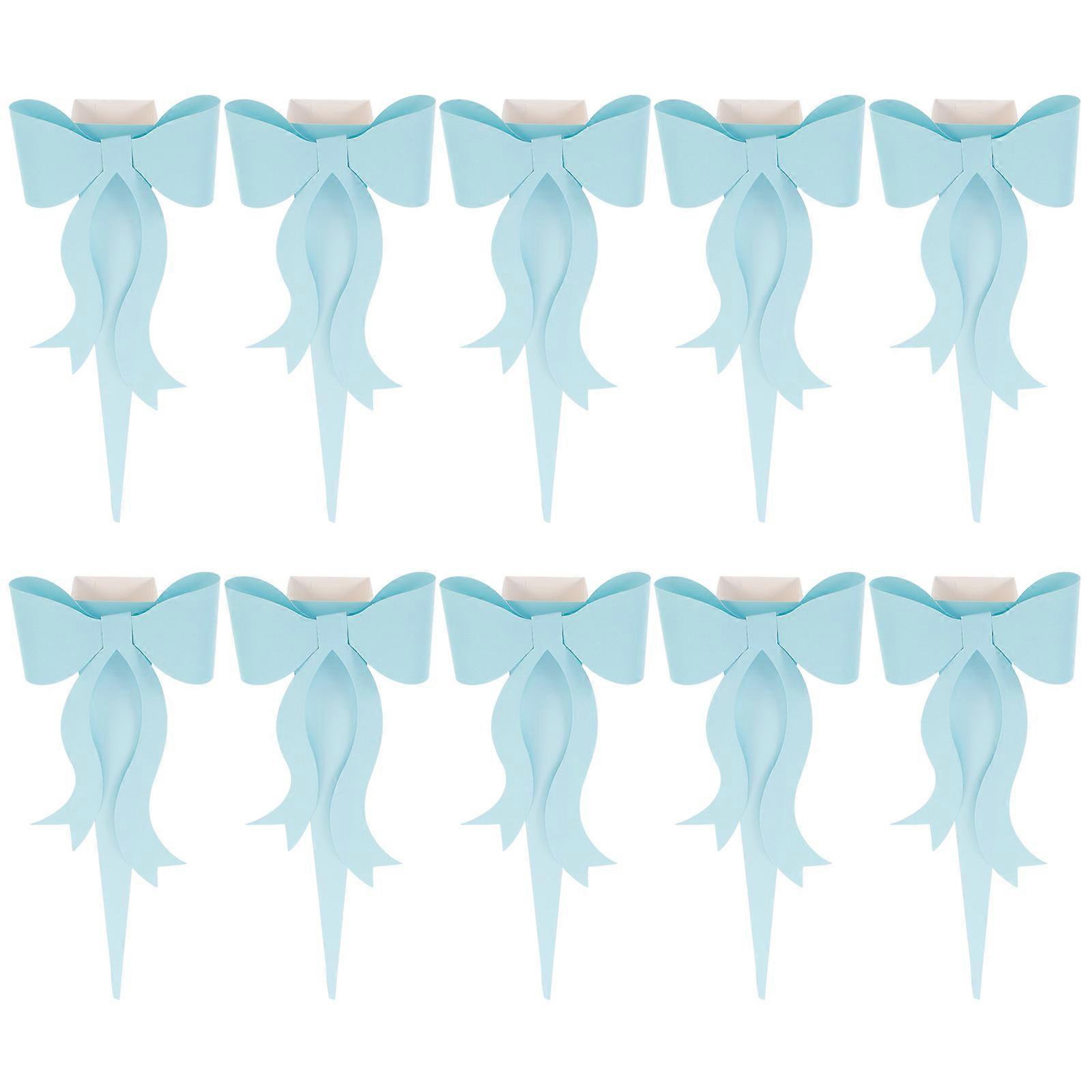 Blue Paper Flower Packing Box for Bouquet Decorative Storage Box with Simple Sets