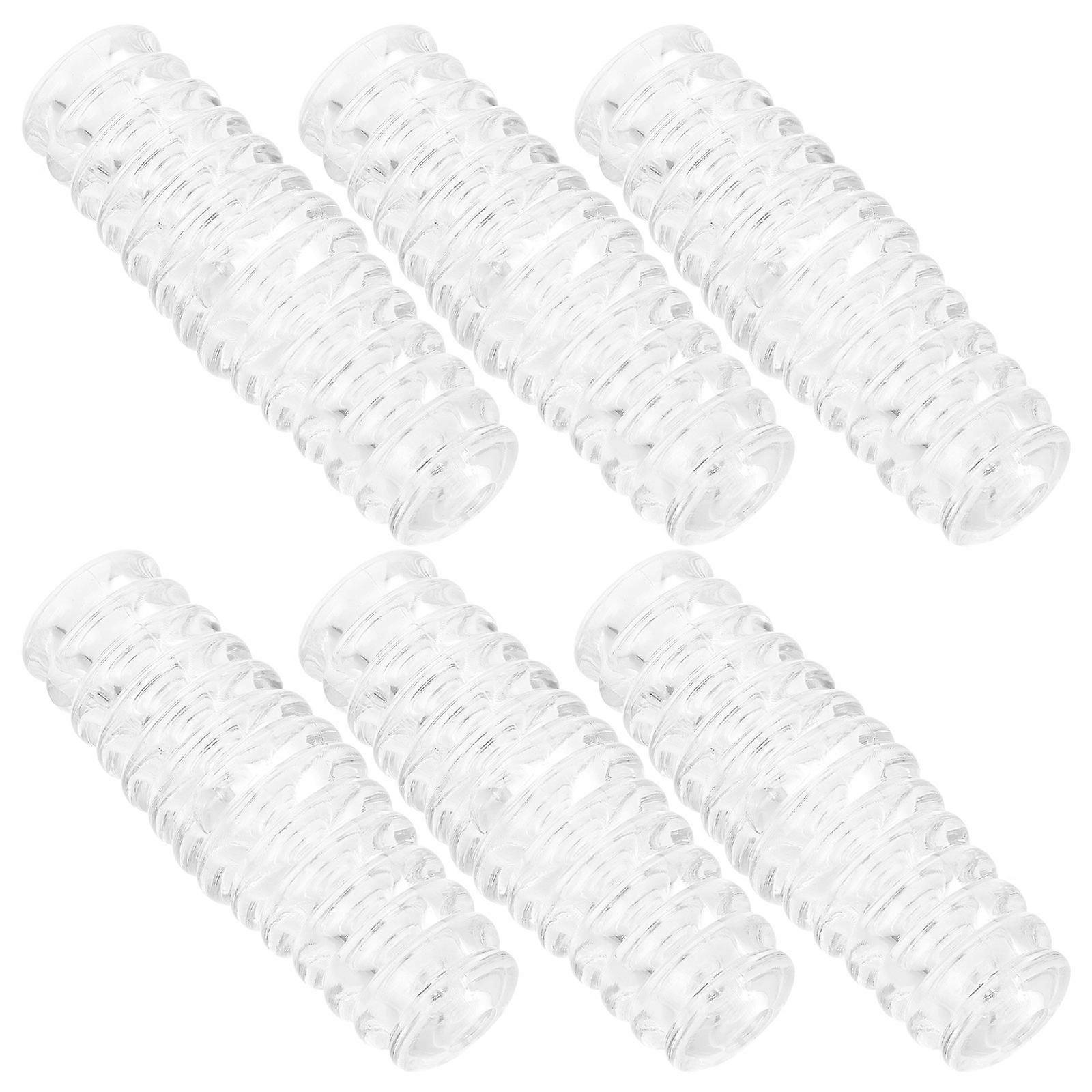 Curtain Rod End Cap Removable Curtain Rod Holders 6Pcs For Home Hotel Use Easy Installation Light Control