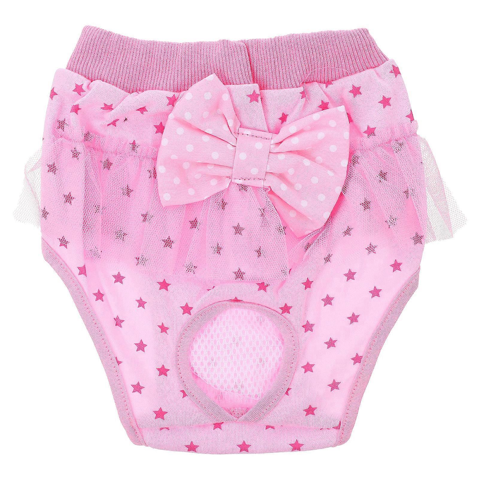 犬用おむつを着て着脱しやすいペットの飼い主ピンクM1個