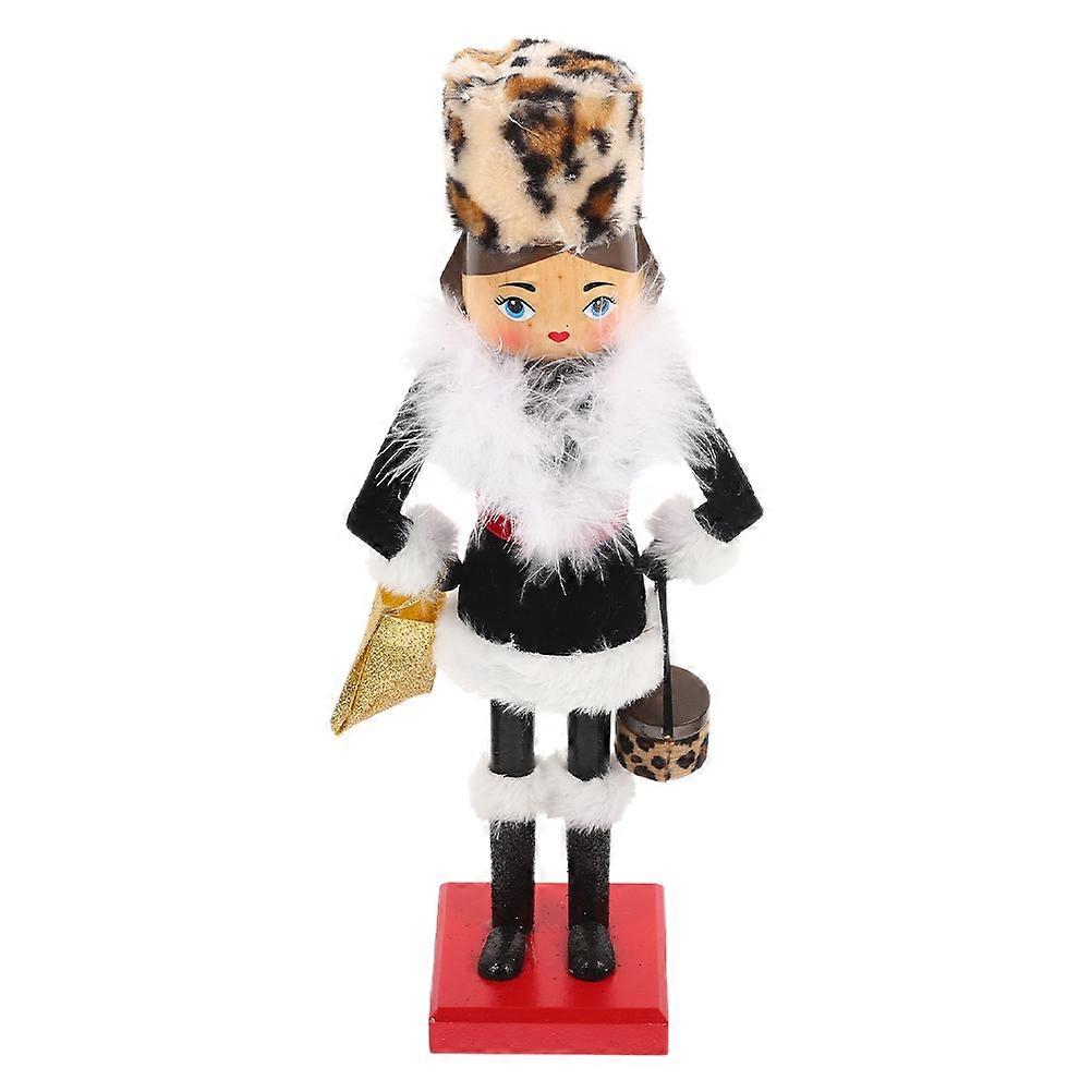 Wooden Nutcracker Figurine Hand- Nutcracker Decoration for Home and Party 38.00X15.00X8.50CM 1Pack