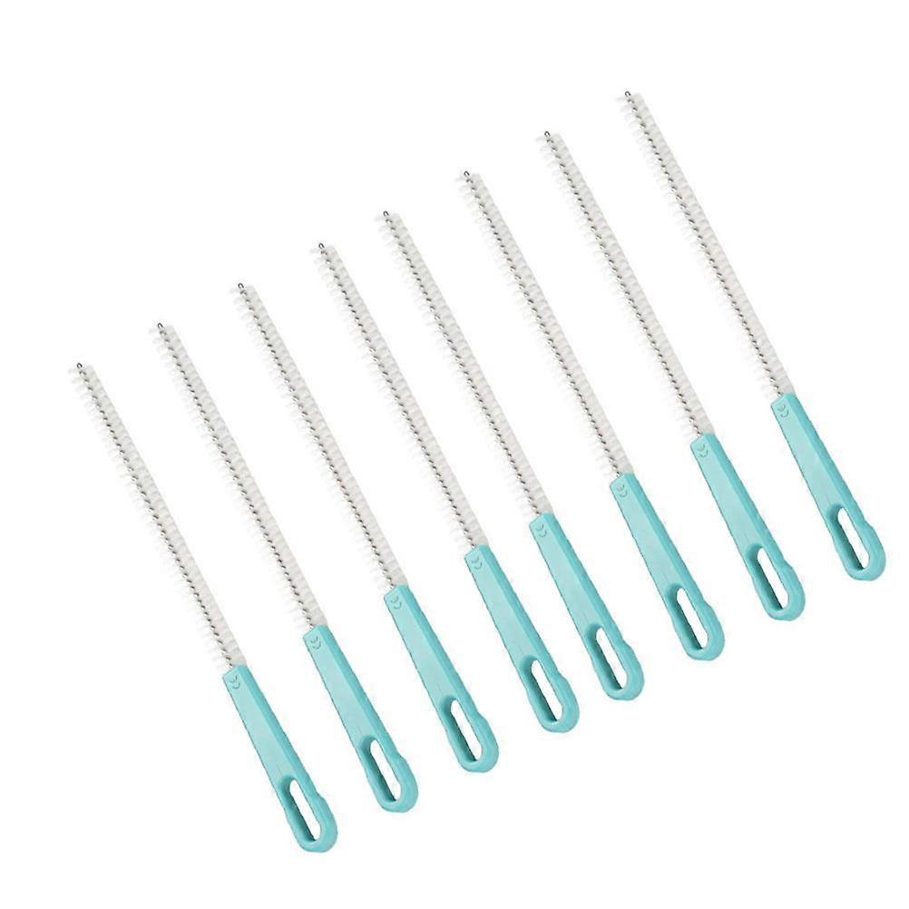 Cleaning Brush for Pastry Nozzle Baking Tool Kitchen Use Sky-Blue 20.8x0.8x0.8cm 8Pcs