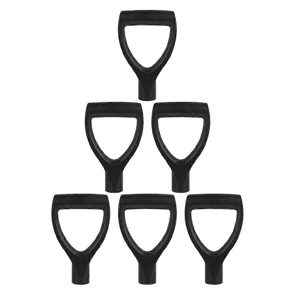 Handle Tools D-Shaped Replacement For Garden Work Plastic Ergonomic Design 6Pcs