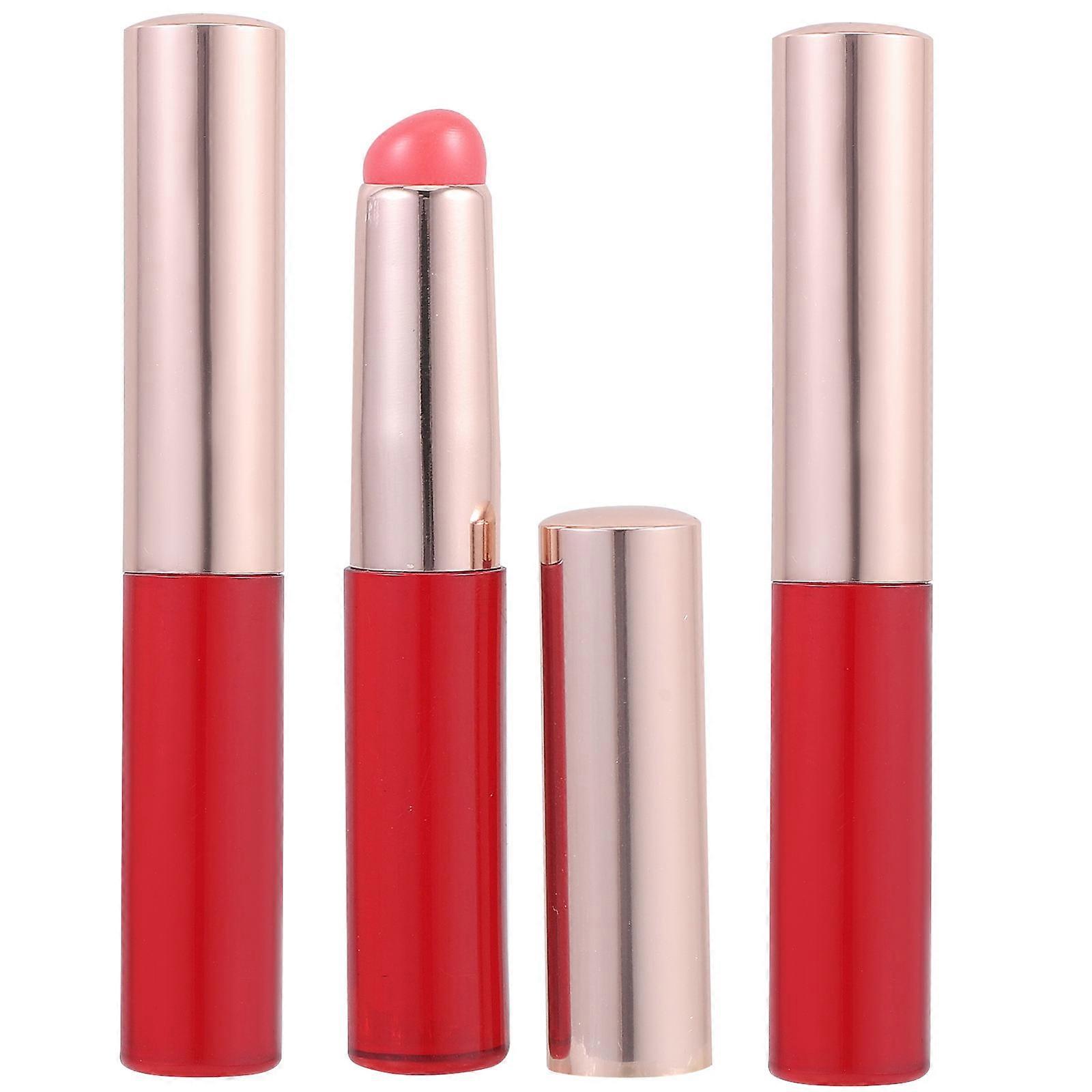 Lip Makeup Brush Lipstick Application Concealing Round Tip Silicone 3Pcs