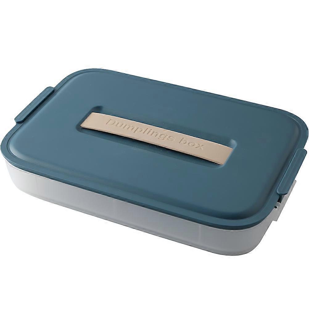Kitchen Refrigerator Storage Box Dumpling Storage Box Home Cooking Plastic Rectangular 30x20x5cm Freezer Organization 1Pcs