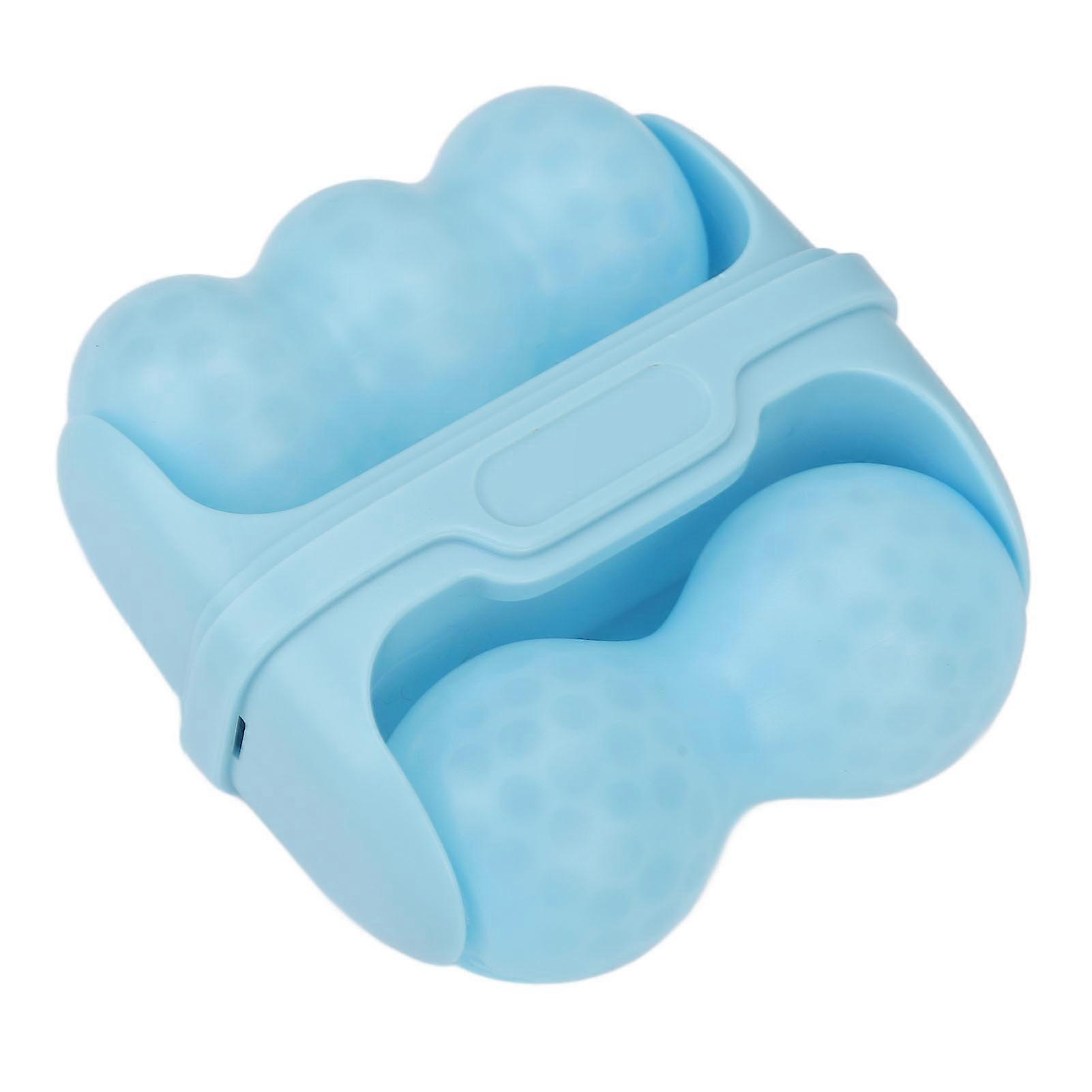 Double Head Ice Roller, Portable Facial Massager for Eye Bags, Skin Care Tool, Blue