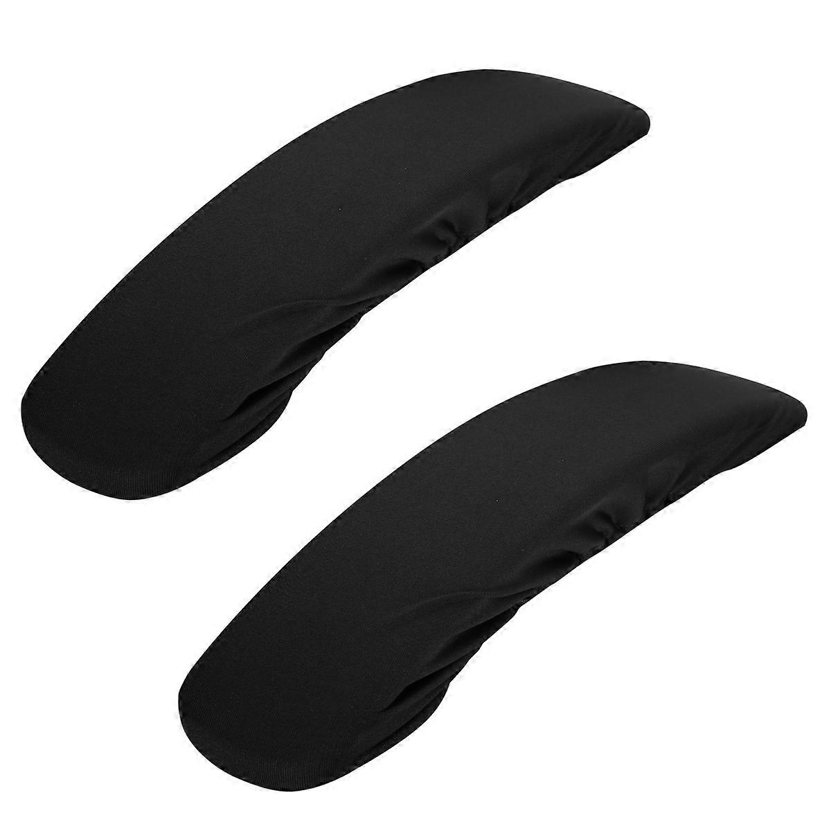 Armrest Covers For Office Chair Elastic Dustproof Black 23.00X6.50X1.00CM 2Pcs