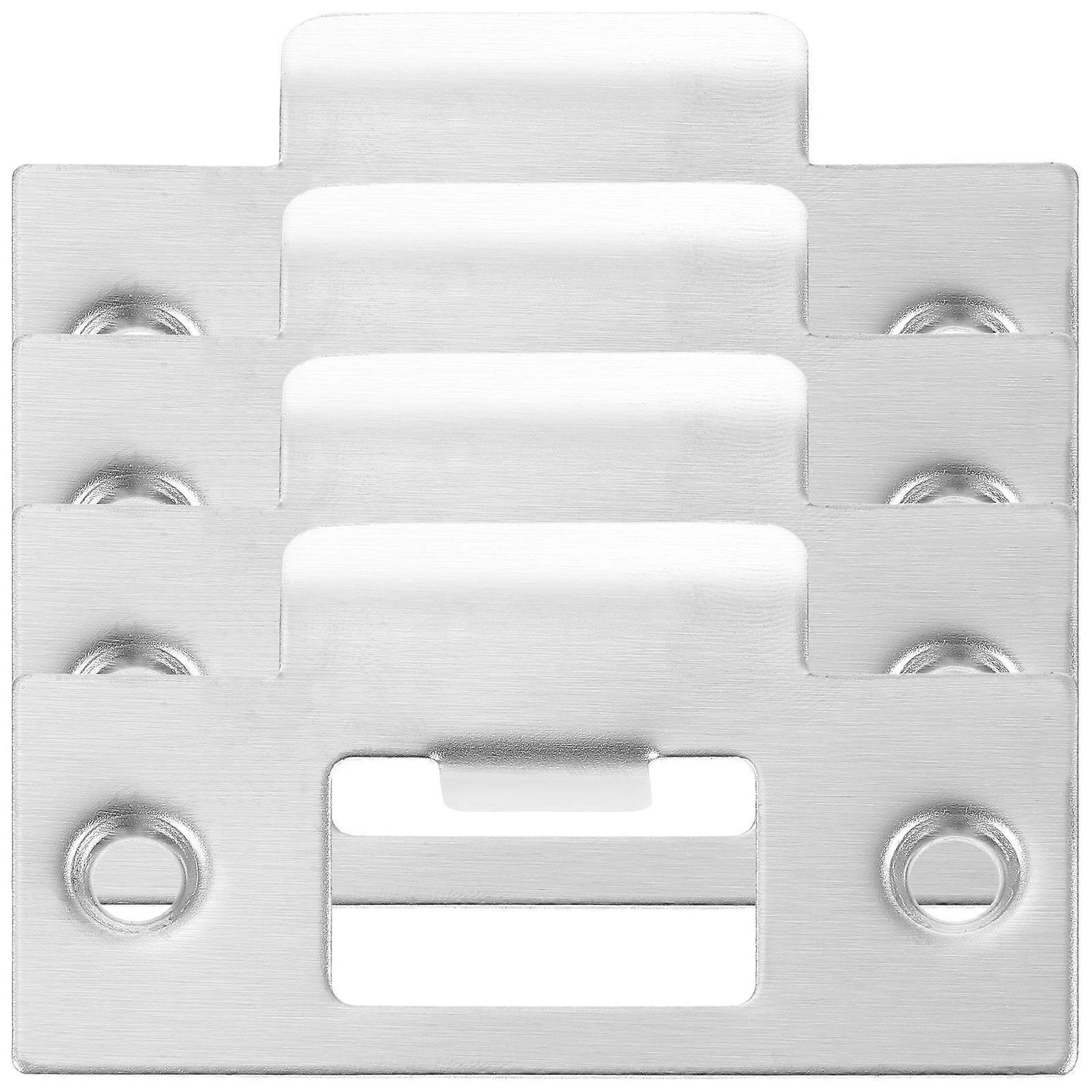 Door Catch Plate Interior Doors Security 4Pcs