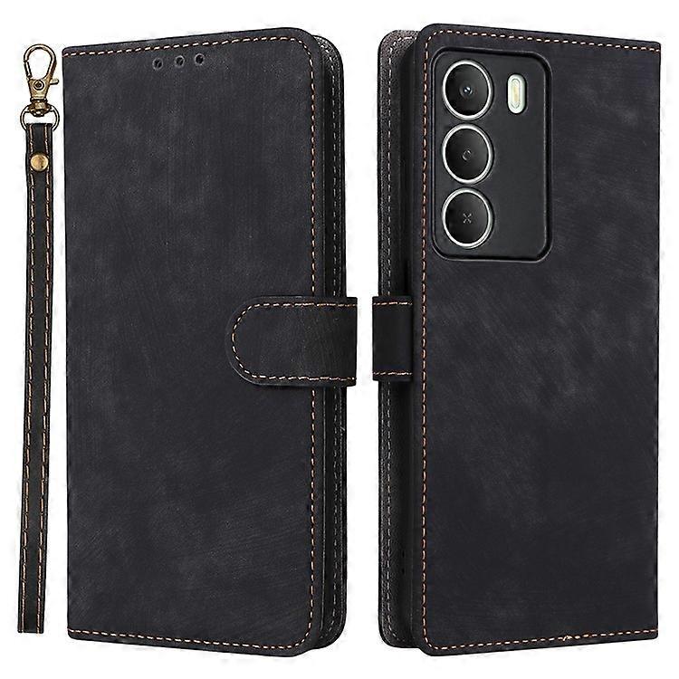 טלפון מגן תואם עבור Realme 14x 5G / V70 5G / V70s 5G ארנק RFID מעמד כיסוי עור PU עם רצועה