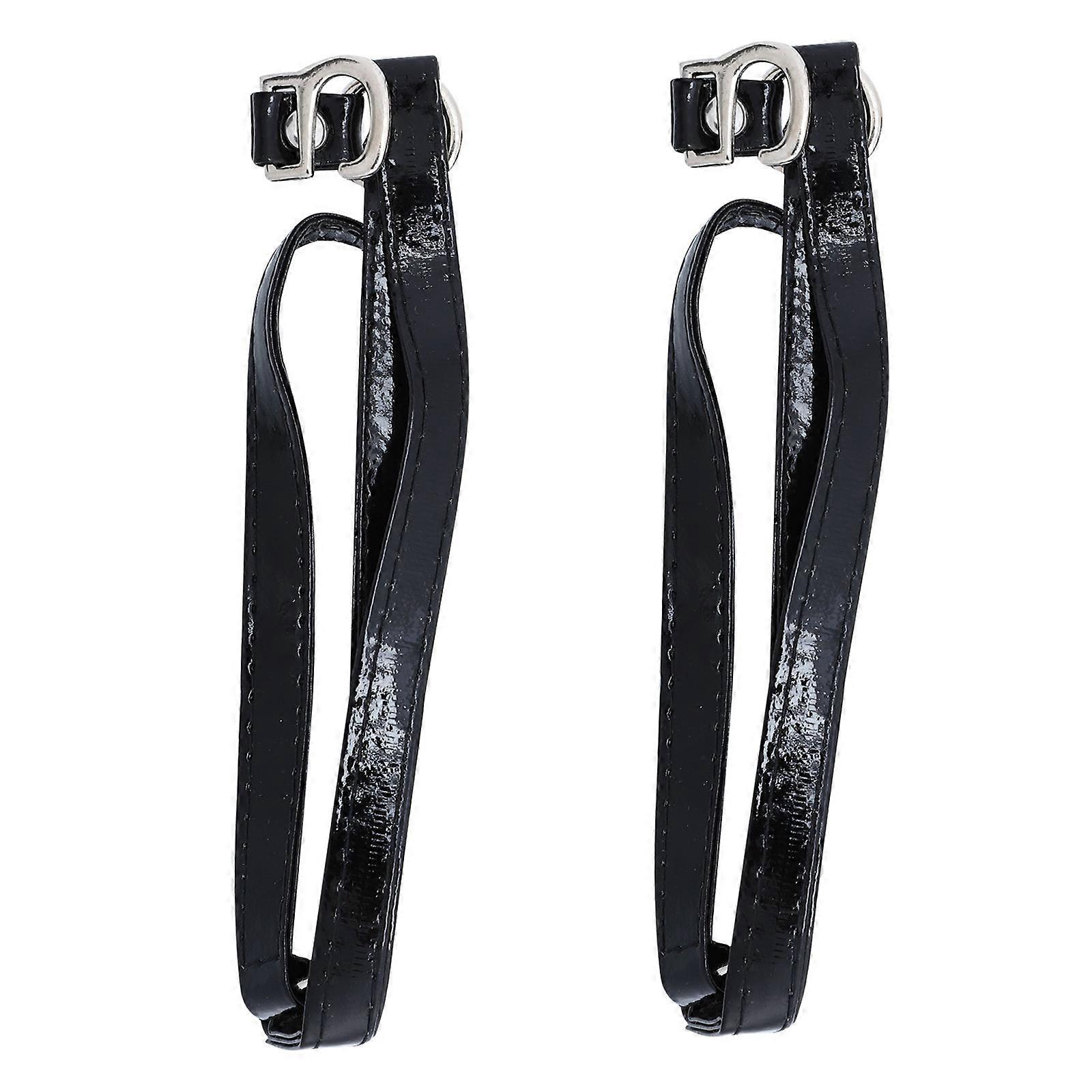 Elastic High Heel Shoe Strap Prevent Dropping Diy Compatibility High-Heel Shoes 35x4Cm Black 1Pair