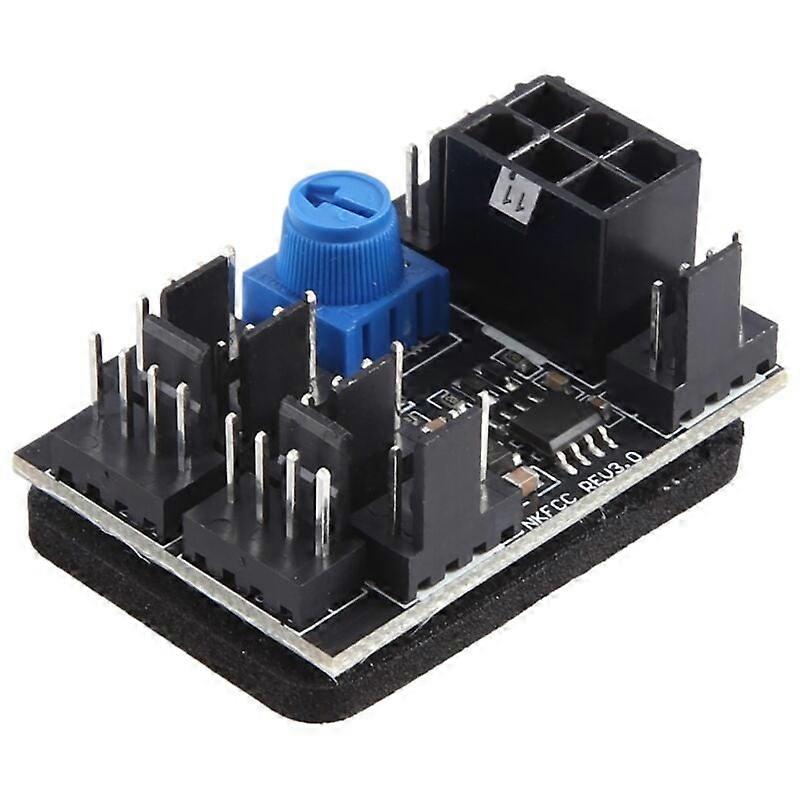 3-Pin 4-Pin PWM Lüfter Adapter PC Fan Hub Kühlung 8-Wege Splitter 12V Drehzahlregler