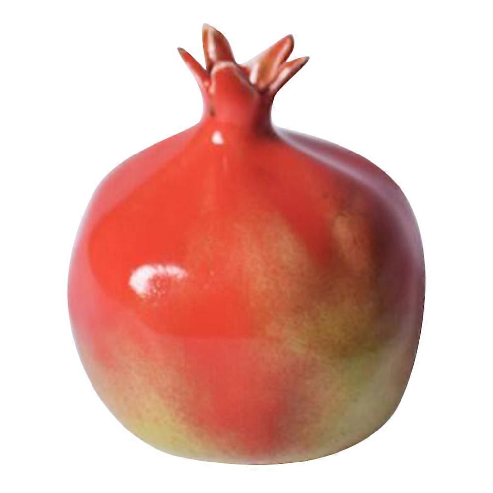 Pomegranate Shaped Ceramic Floral Vase for Decorative Flower Arrangements – Ideal for Dining Tables, Bookshelves, and Office Spaces