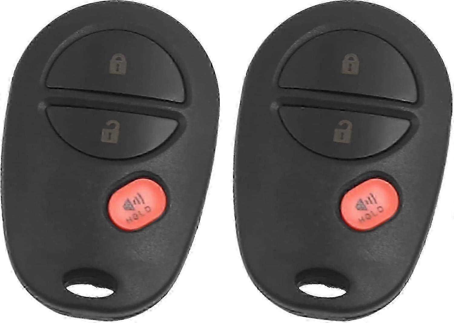 High quality   2pcs Replacement 3 Button Keyless Entry Remote Key Fob