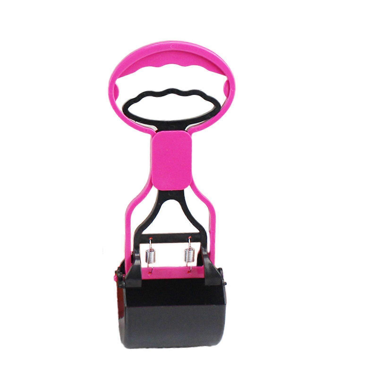 Non-Breakable Pet Pooper Scooper Portable Dog Pooper Scooper with Long Handle & High Strength Durable Spring Poop Waste Pick Up Rake Tool