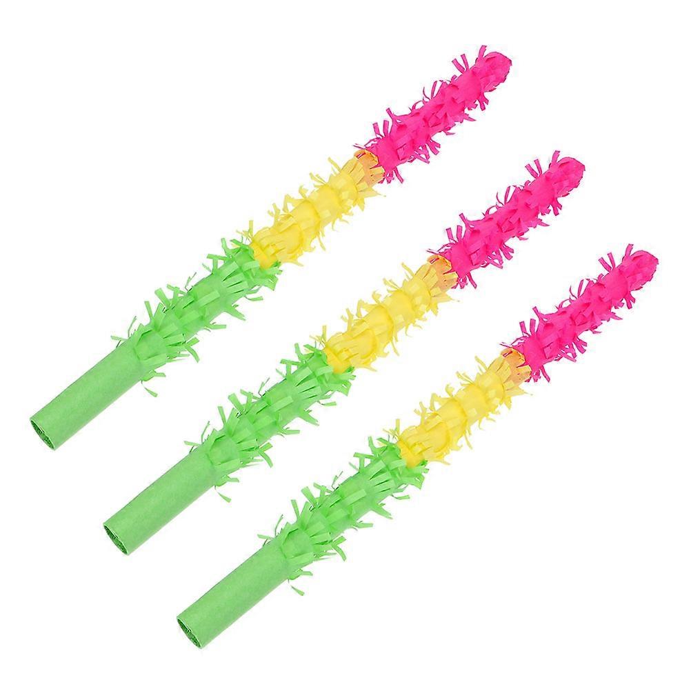 Pinata Sticks Party Game Birthday Party Supplies for Kids 50x3cm Assorted Color Easy-to-hold Design 3Pcs