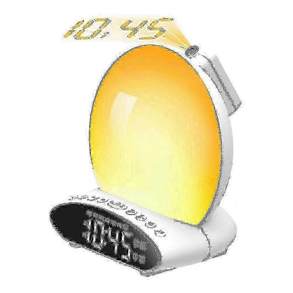 Wake Up Light Sunrise Alarm Clock For Heavy Sleeper, 7 Color Sleep Aid Sound Machine For Kids & Adul