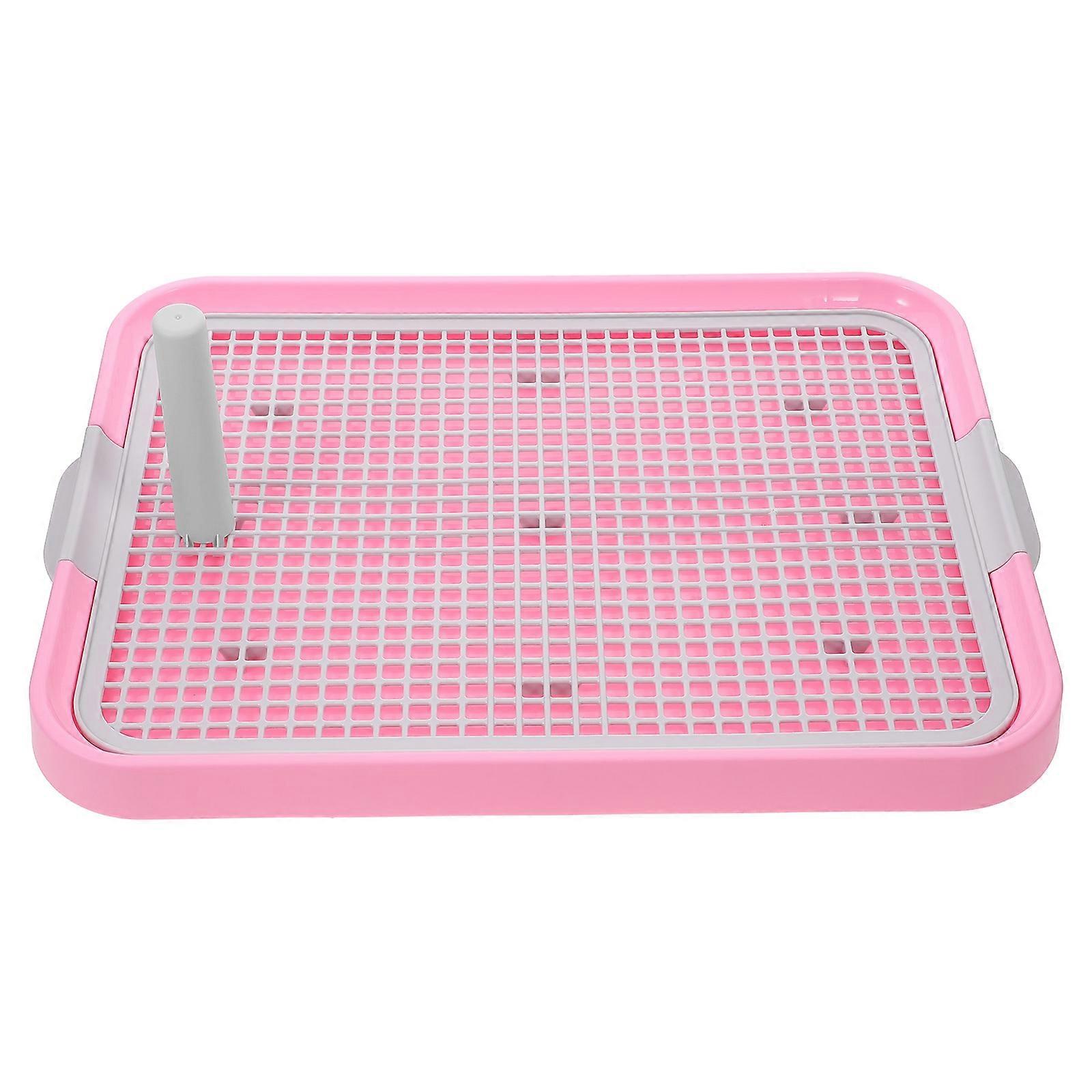 Ergonomic Portable Puppy Pad Holder Indoor Pet Toilet Convenient Practical for Indoor Use Pink