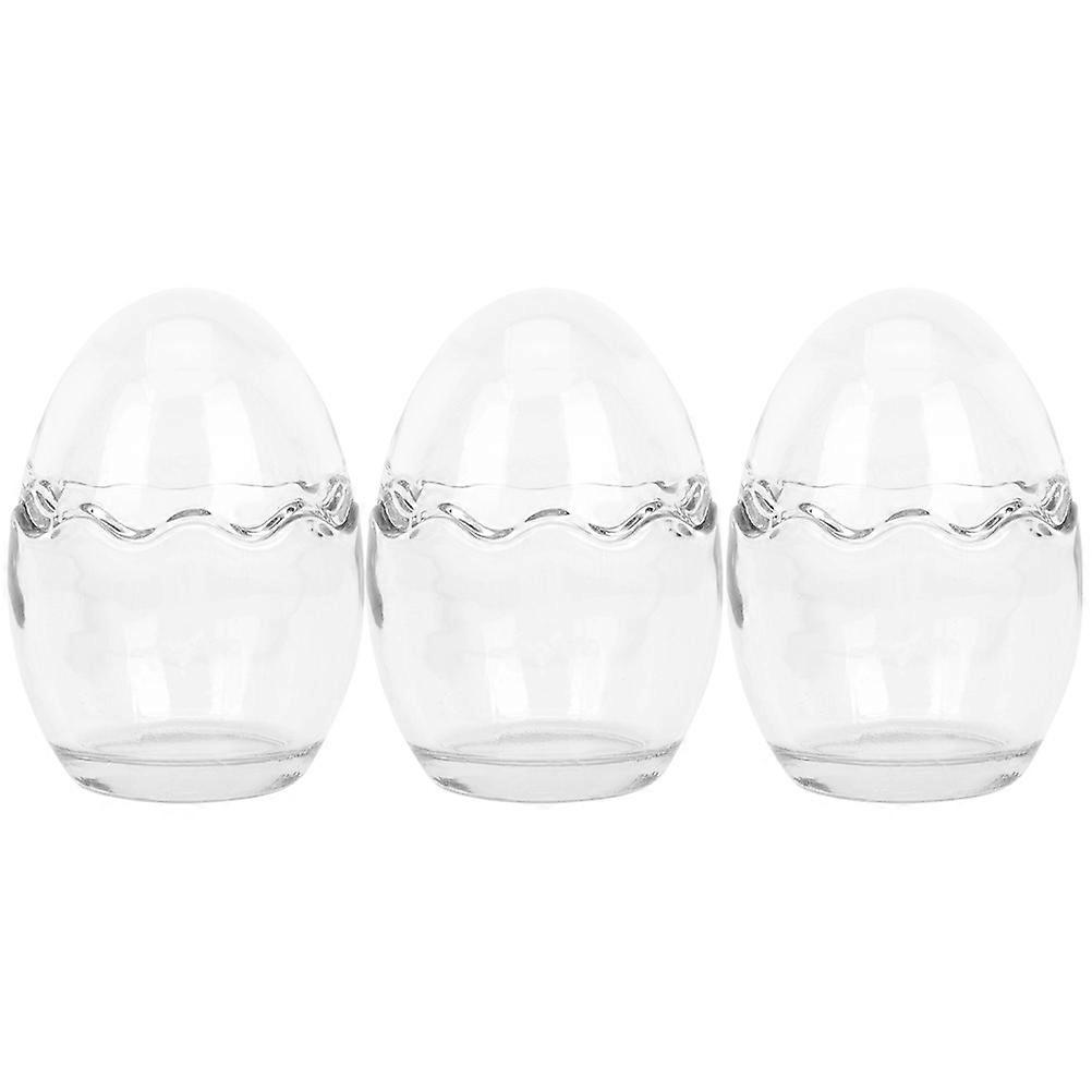 Glass Egg Cups Dessert Users 3.54X2.44X2.44in 3Pcs