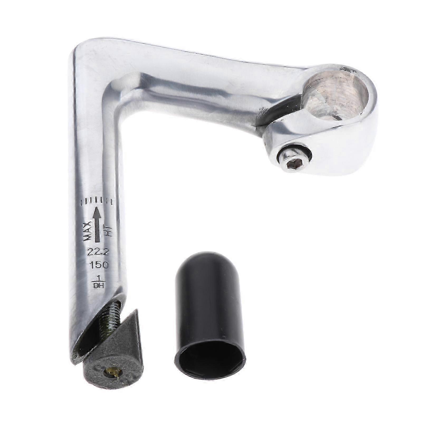 Gooseneck Handlebar Stem 22.2mm 1 Suitable for Beach Cruiser Bikes Silver