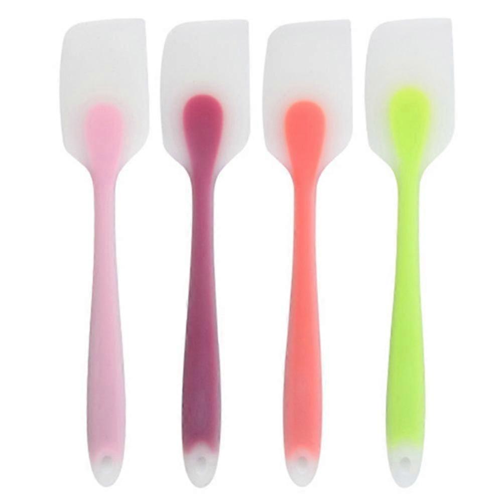 4pcs Silicone Scraping Spatula Mixing Spatula Non-stick Baking Cooking Spatula