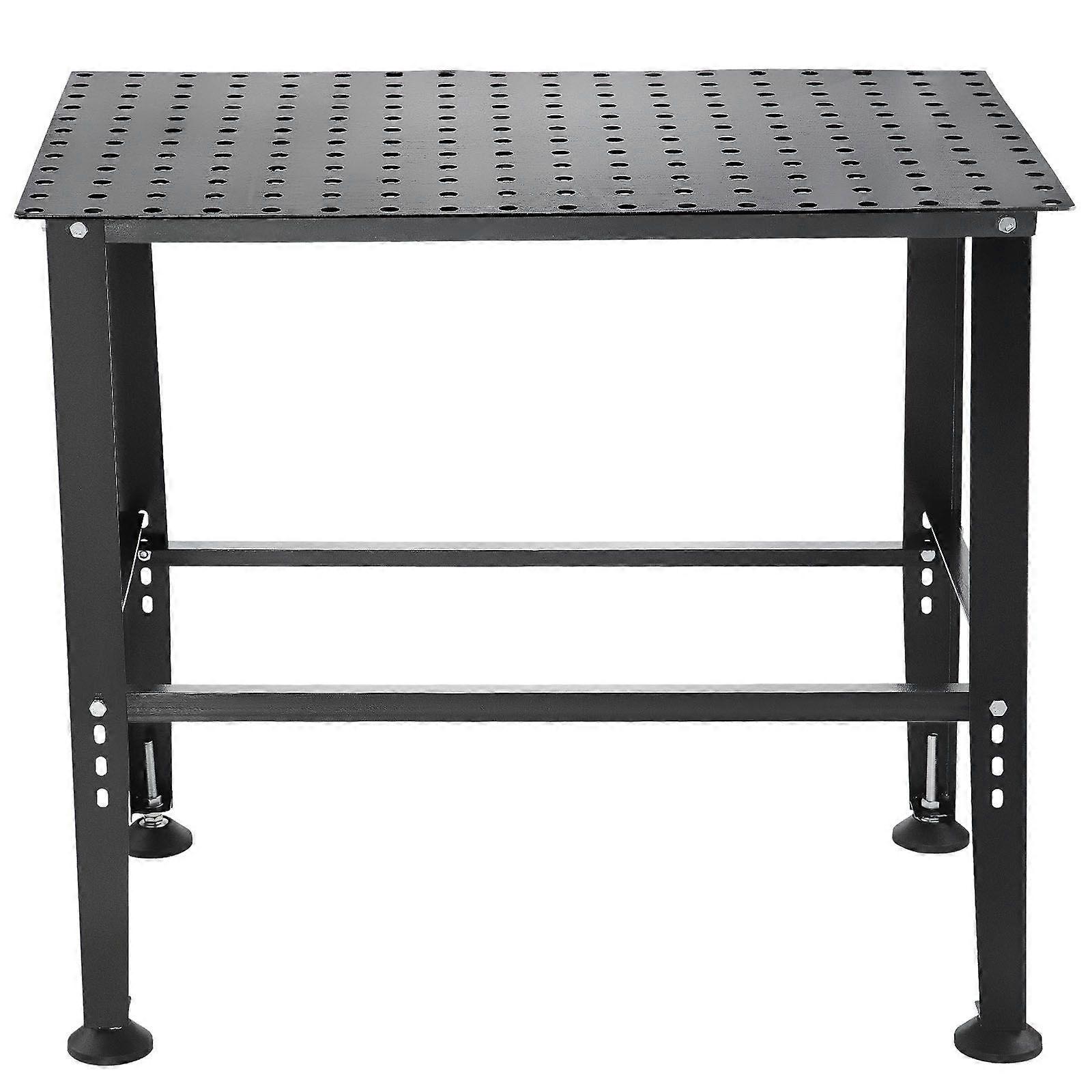 Welding Table 36" x 24", 800LBS Capacity Welding Workbench Table, Heavy-Duty Work Bench with 0.63" Fixture Holes and Non-slip Foot Pads