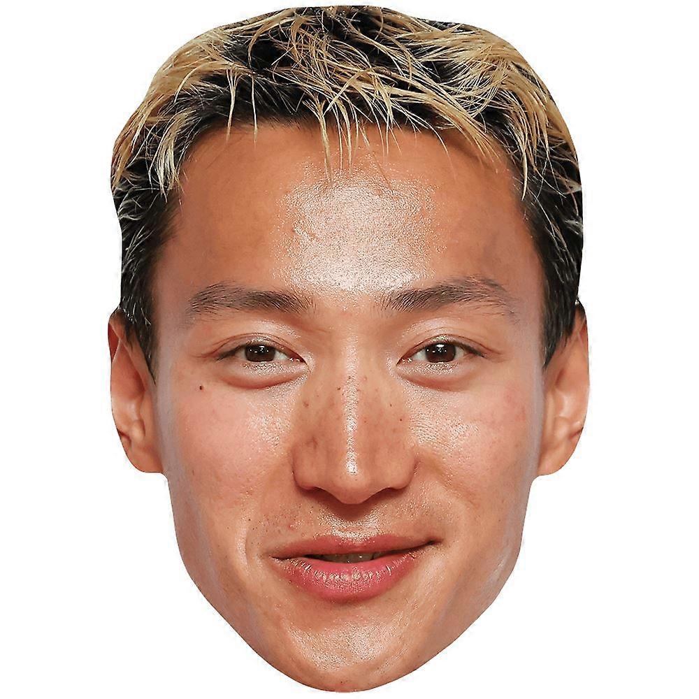 Carlos Gu (Smile) Celebrity Mask, Flat Card Face