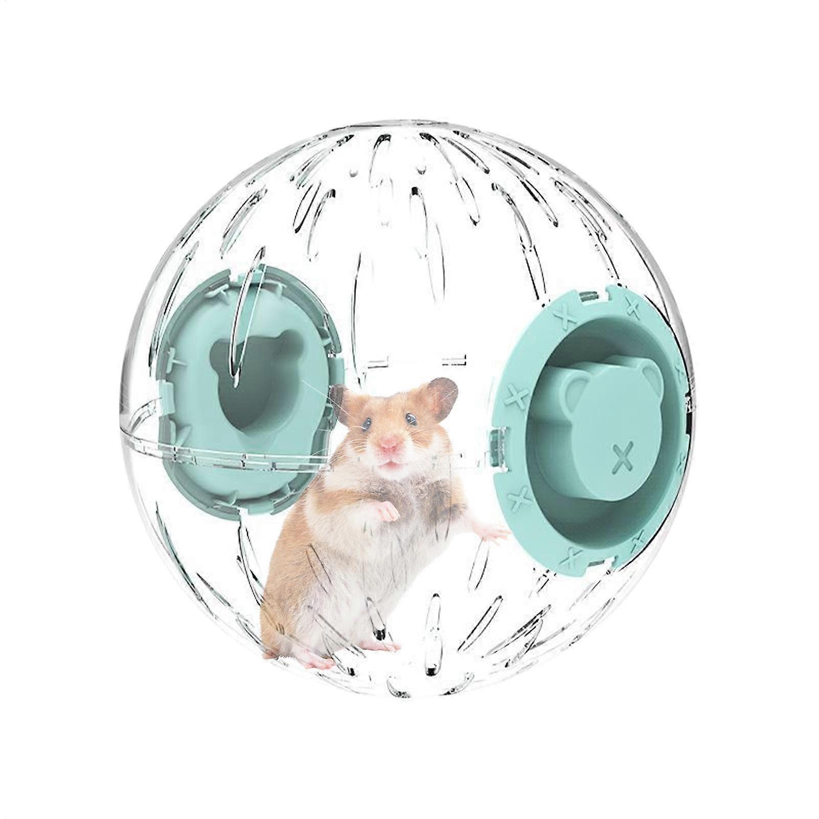 Hamster Ball Running Wheel  Stress Relief Comfortable for Hamsters Green Large
