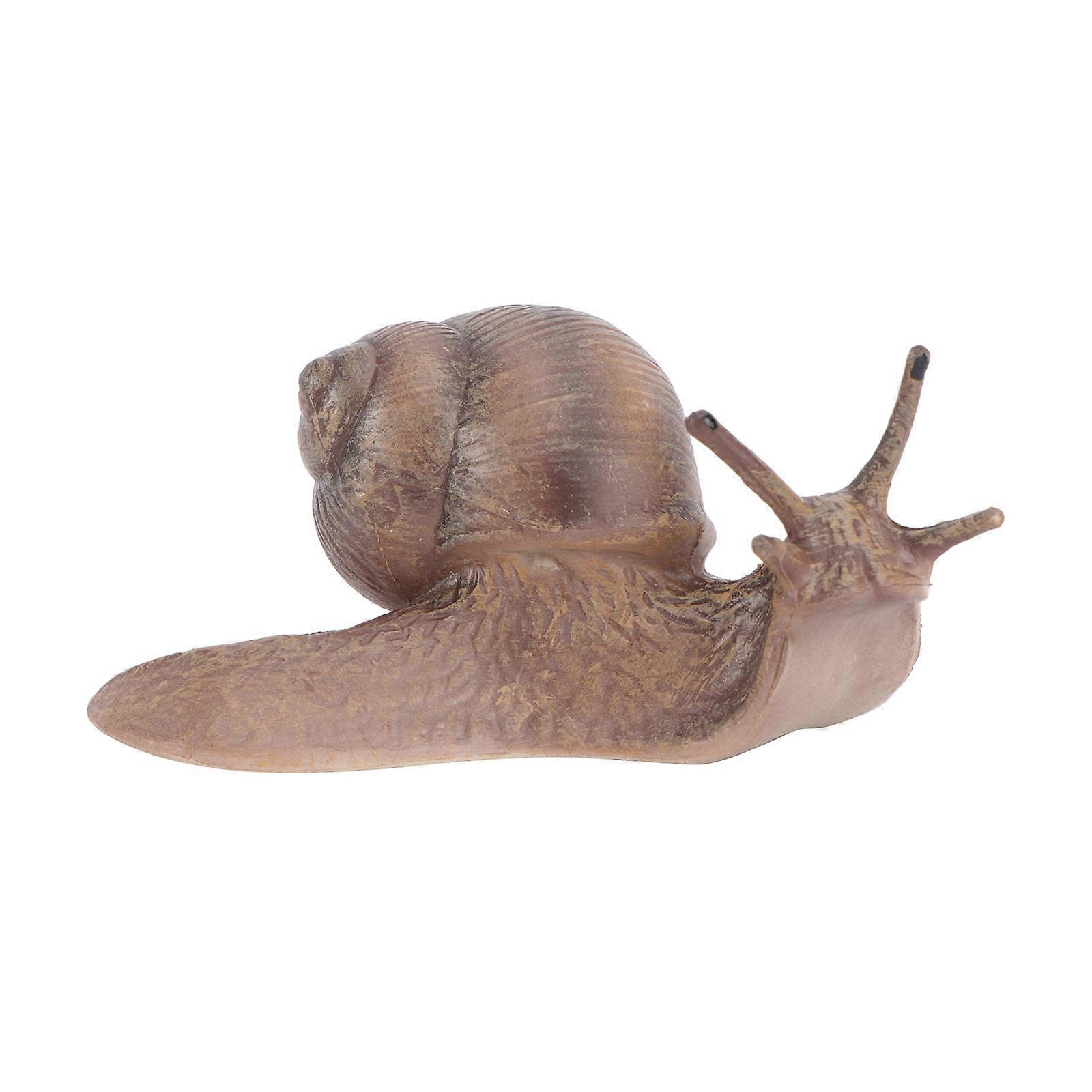 Realistic Snail Figurine Ornament for Garden, Home, and Office Decoration – Unique Landscape Craft Art