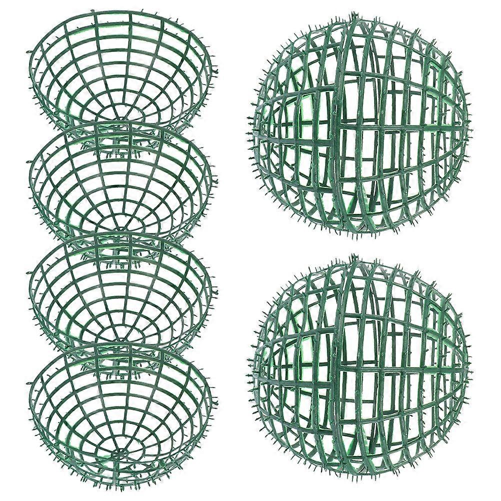 Plastic Topiary Ball Frames 4pcs Set – DIY Flower Balls Rack for Artificial Grass Cages, Floral Arrangements & Home Party Decor