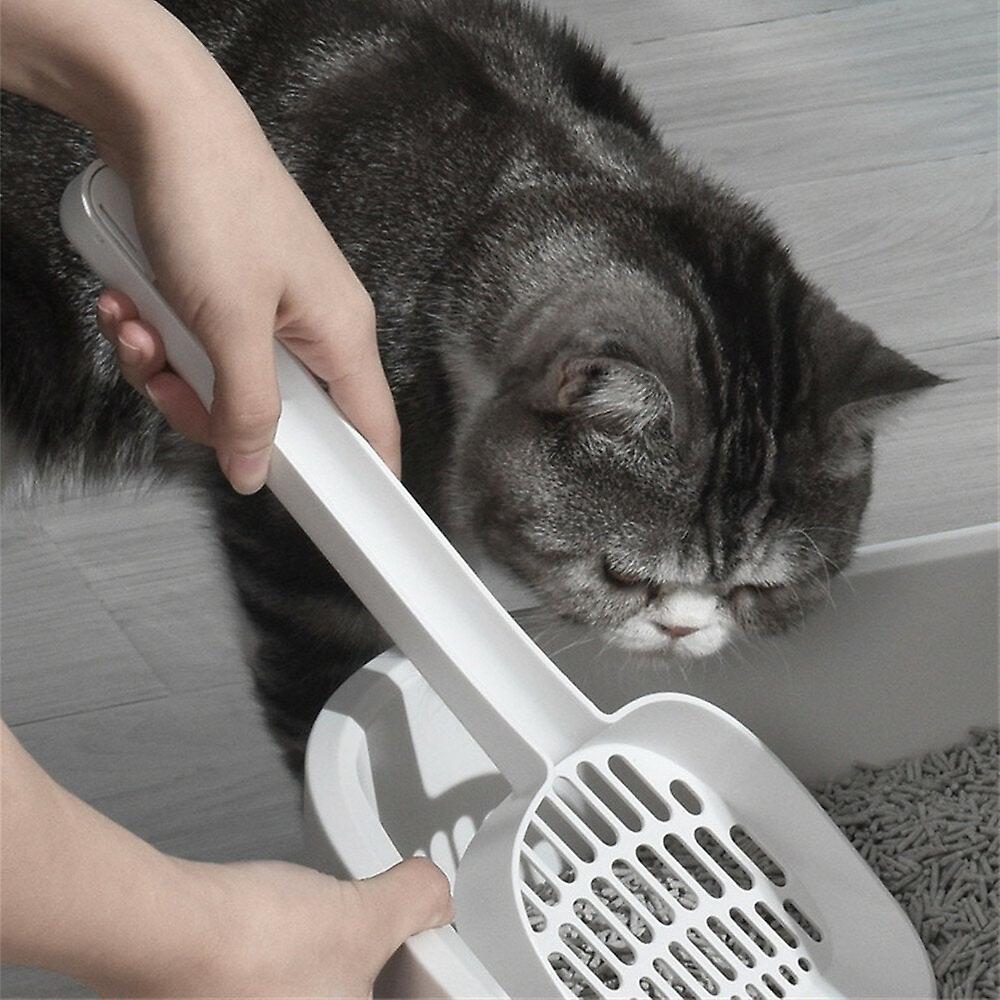 Cat litter scoop extended handle large small apertures cat litter scoop