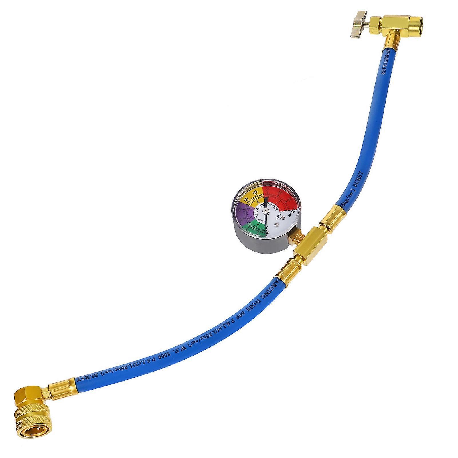 Copper Fluoride Adding Tube for Car Air Conditioning Golden Color Professional Diagnostic Service Charging Pipe Set