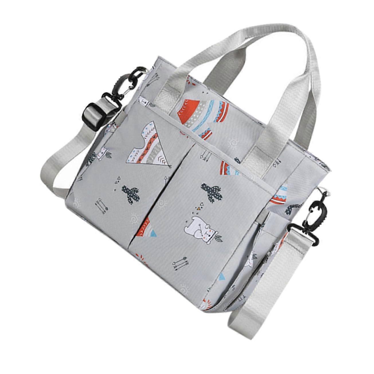 Diaper Mummy Bag Stroller Organizer With Insulated Bottle Compartment, Large Capacity Keeps Essentials Handy For Parents