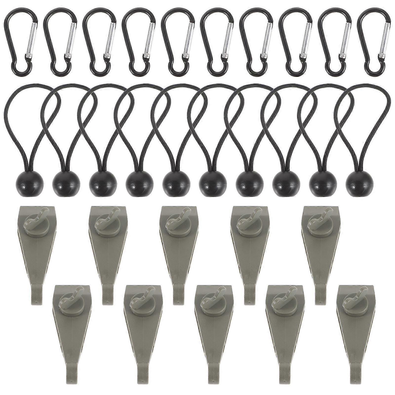 Heavy Duty Tent Fasteners Windproof Rope Buckles Canopy Clips for Camping Picnics Outdoor Events Durable Material